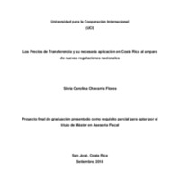 Los precios de transferencia y su necesaria aplicación en Costa Rica al amparo de nuevas regulaciones nacionales