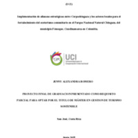 JENNY ROMERO-MG GESTION DE TURISMO SOSTENIBLE- Implementación de alianzas estratégicas entre Corpochingaza y los actores locales para el fortalecimiento del ecoturismo comunitario en el Parque Nacional Natural Chingaza, de.pdf
